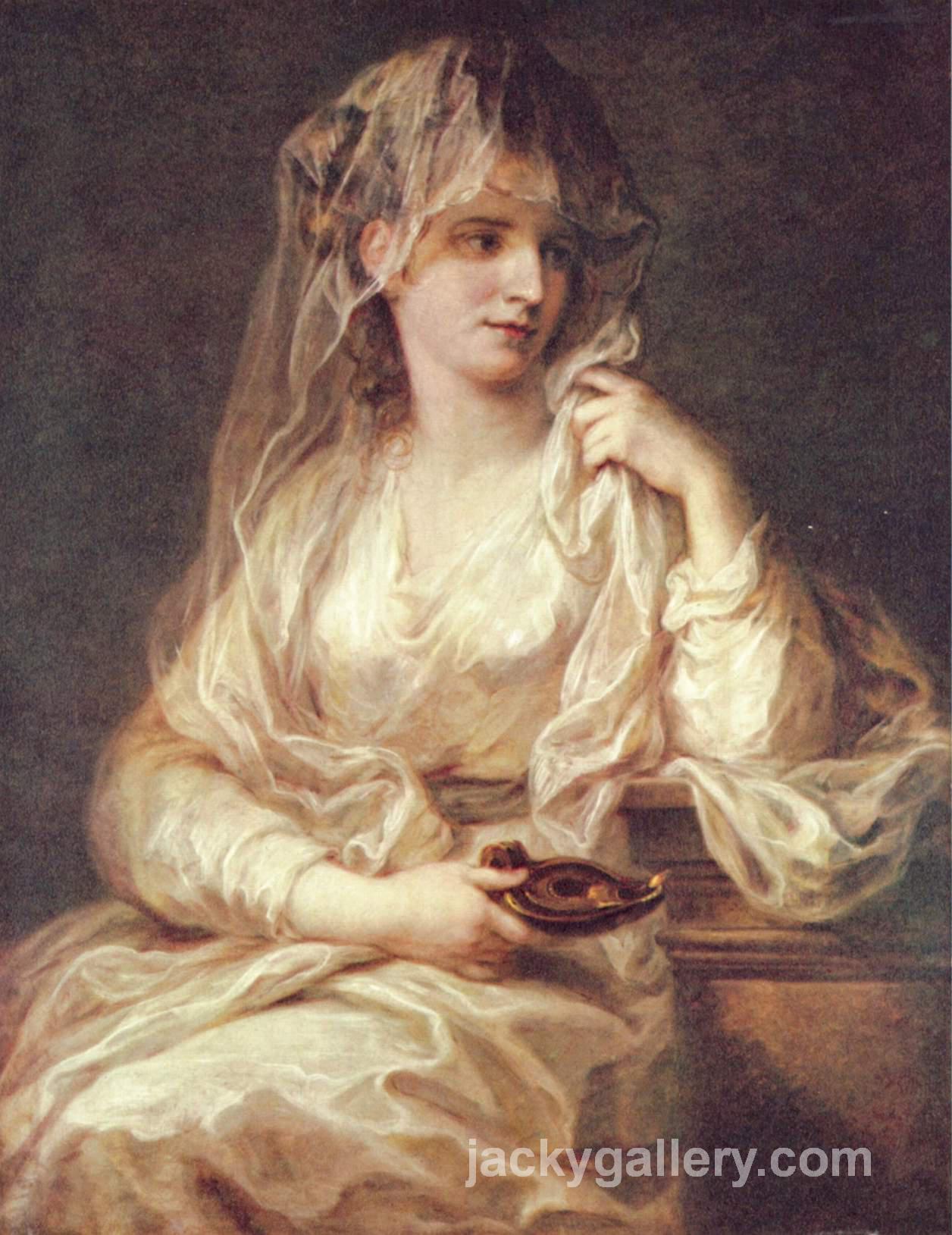 Portrait of a Woman as a Vestal Virgin, Angelica Kauffman painting